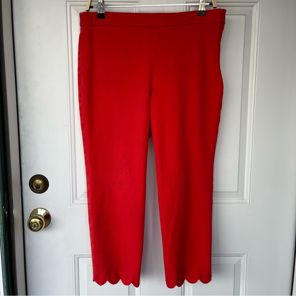 •Talbots• Chatham Vibrant Orange Cropped Pants - Size 12